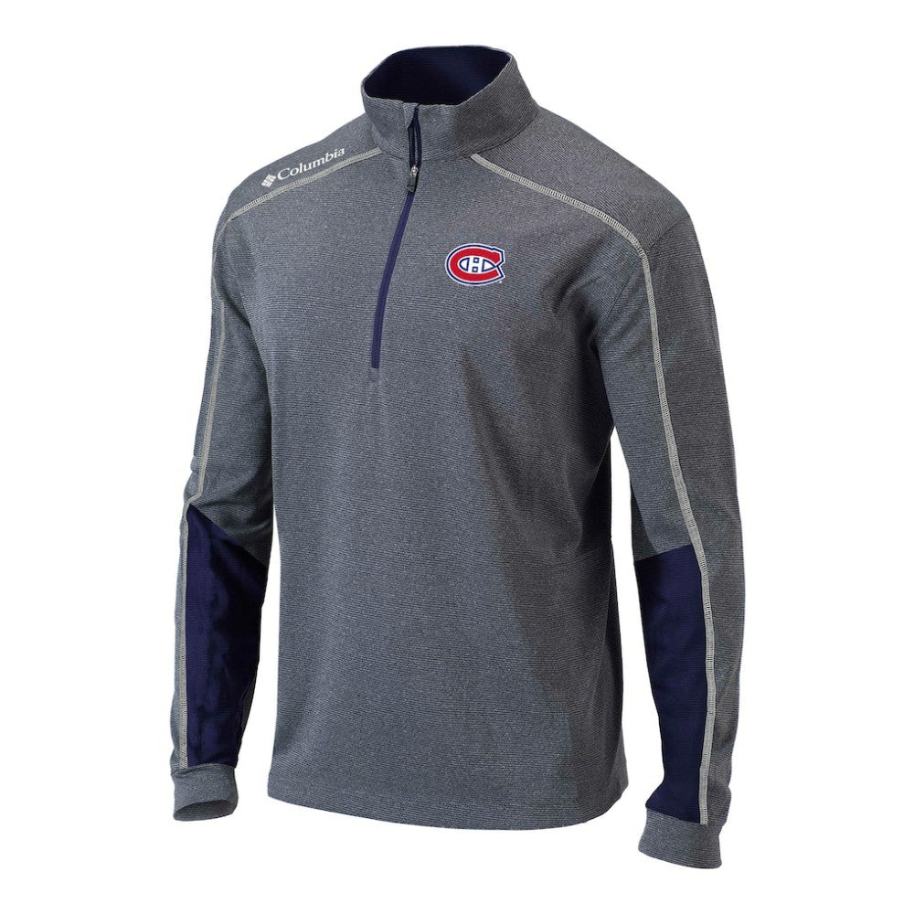 Montreal Canadiens Columbia Omni-Wick Shotgun 2.0 Quarter-Zip Pullover Top - Navy - NHL