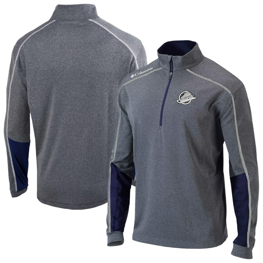 Vancouver Canucks Columbia Omni-Wick Shotgun 2.0 Quarter-Zip Pullover Top - Navy - NHL