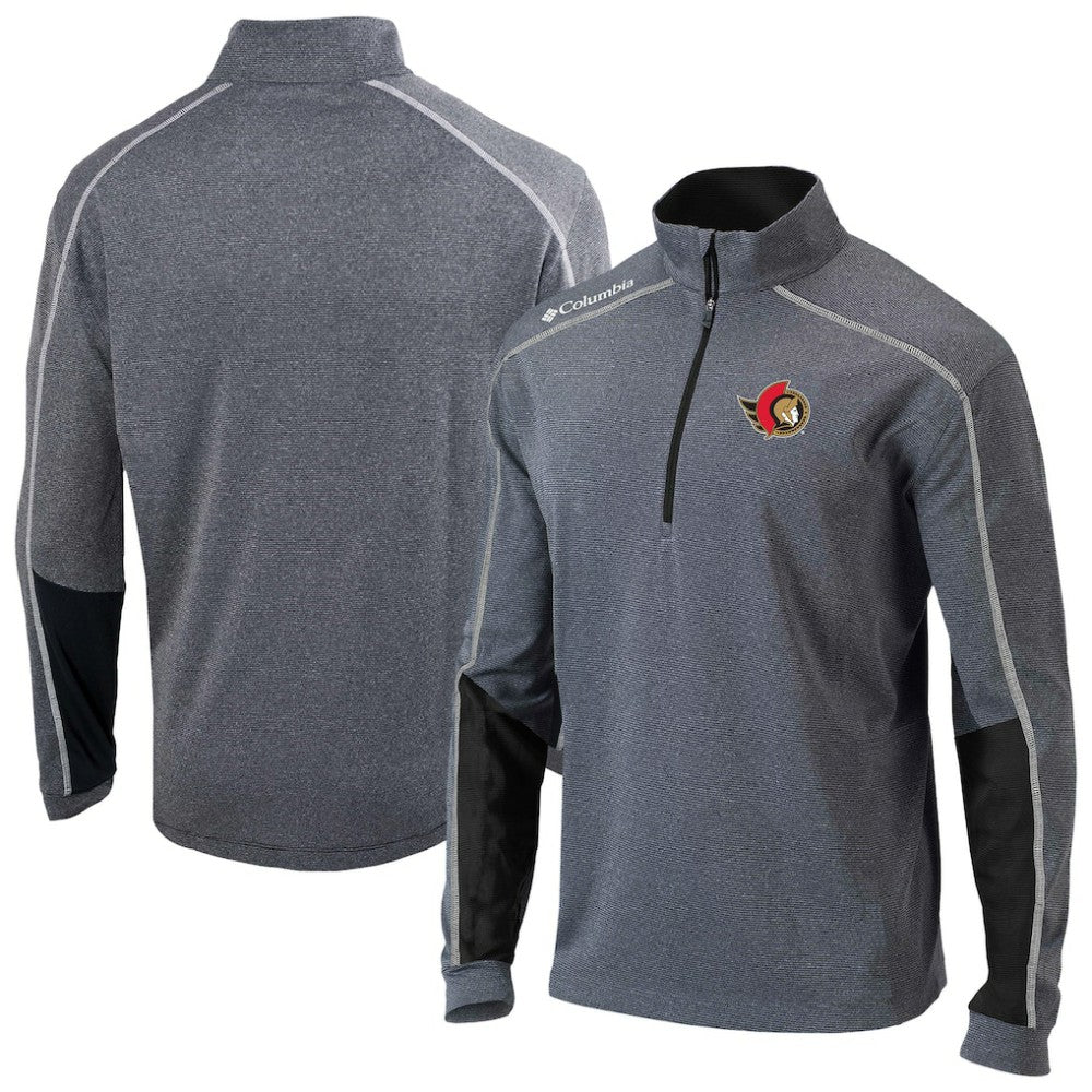 Ottawa Senators Columbia Omni-Wick Shotgun 2.0 Quarter-Zip Pullover Top - Black - NHL