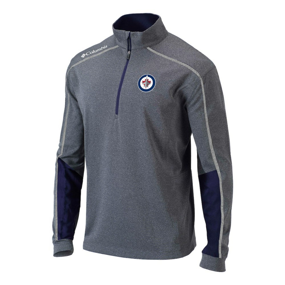 Winnipeg Jets Columbia Omni-Wick Shotgun 2.0 Quarter-Zip Pullover Top - Navy - NHL