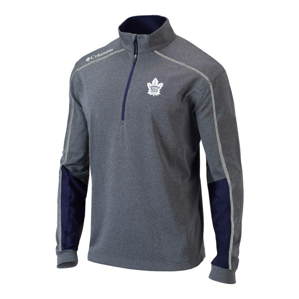 Toronto Maple Leafs Columbia Omni-Wick Shotgun 2.0 Quarter-Zip Pullover Top - Navy - NHL