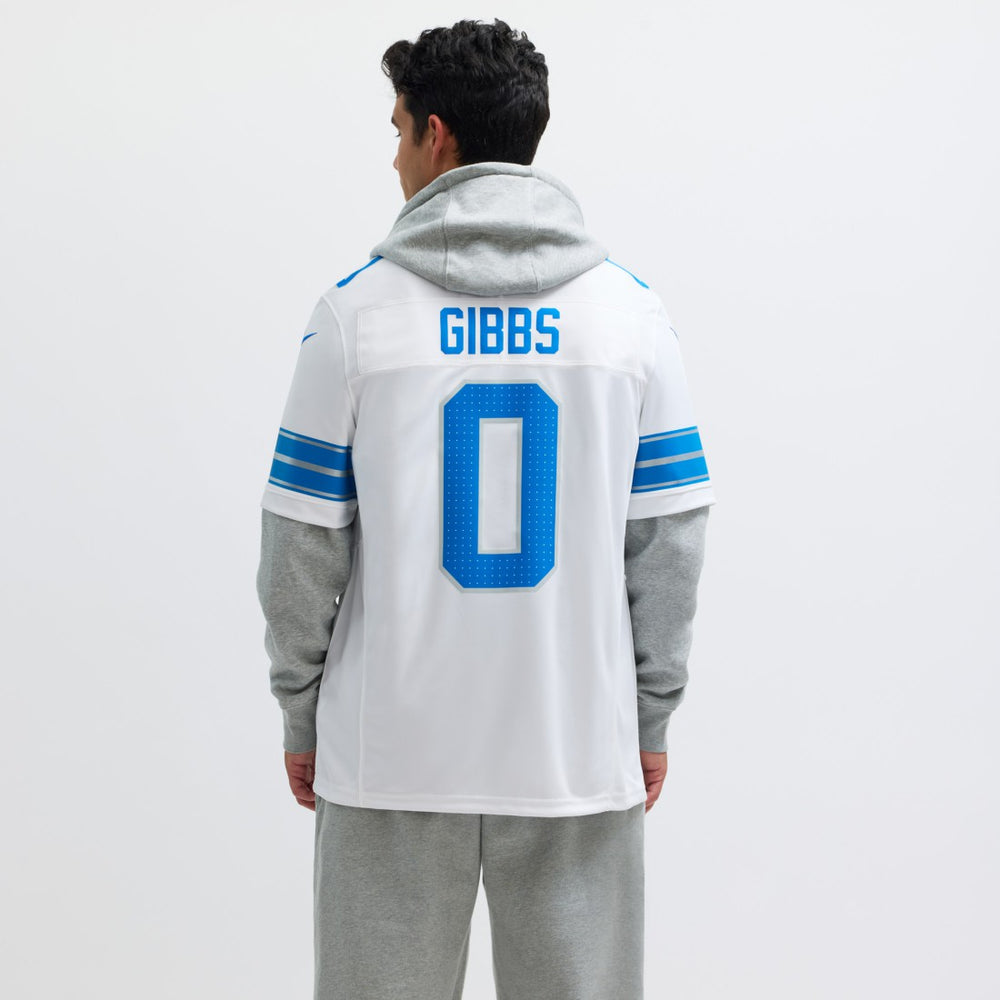 Jahmyr Gibbs Detroit Lions Vapor F.U.S.E. Limited Jersey White | Nike for Sale