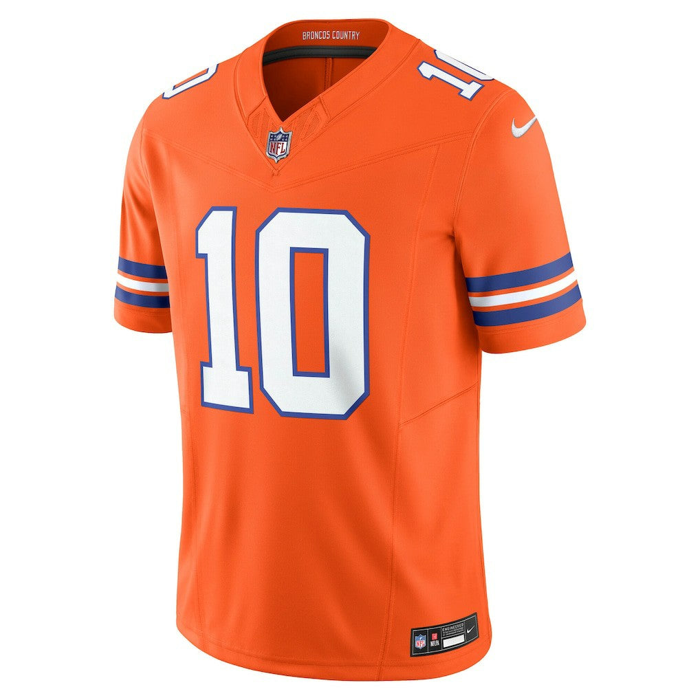 Bo Nix Denver Broncos Vapor F.U.S.E. Limited Jersey Orange | Nike for Sale