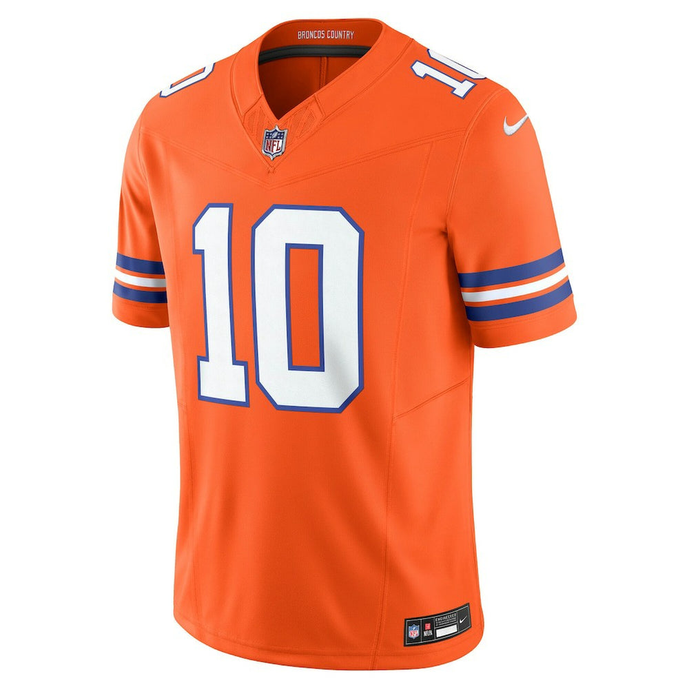 Bo Nix Denver Broncos Vapor F.U.S.E. Limited Jersey Orange | Nike for Sale