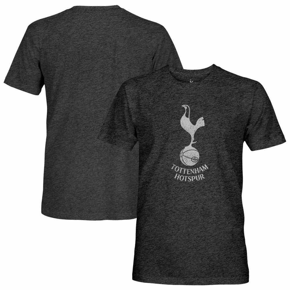 Tottenham Hotspur 1863FC Mono Badge Vintage Tri-Blend T-Shirt Black - FIFA World CUP