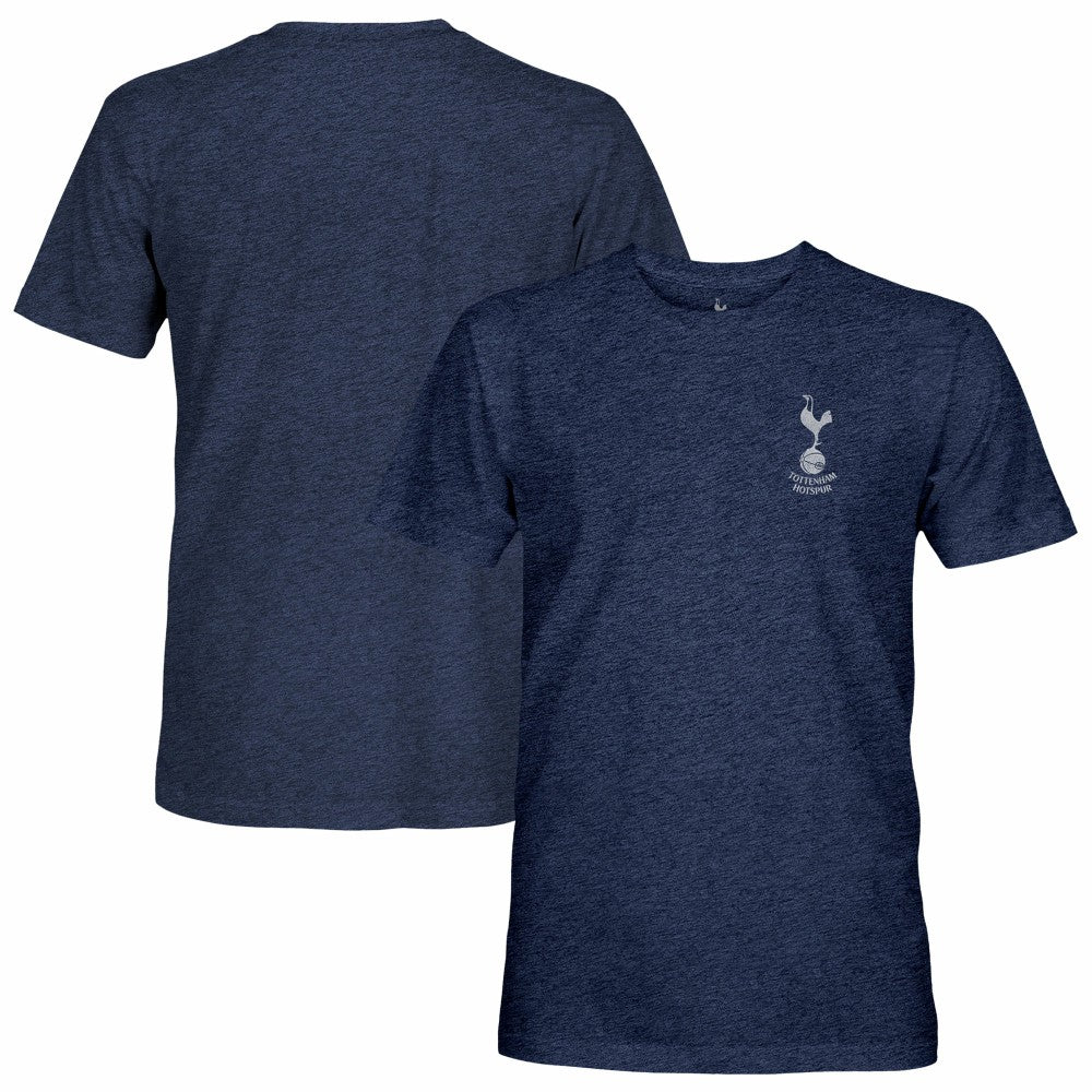 Tottenham Hotspur 1863FC Left Mono Badge Vintage Tri-Blend T-Shirt Navy - FIFA World CUP