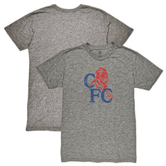 Chelsea 1863FC Retro '86 Badge Vintage Tri-Blend T-Shirt Heather Gray - FIFA World CUP