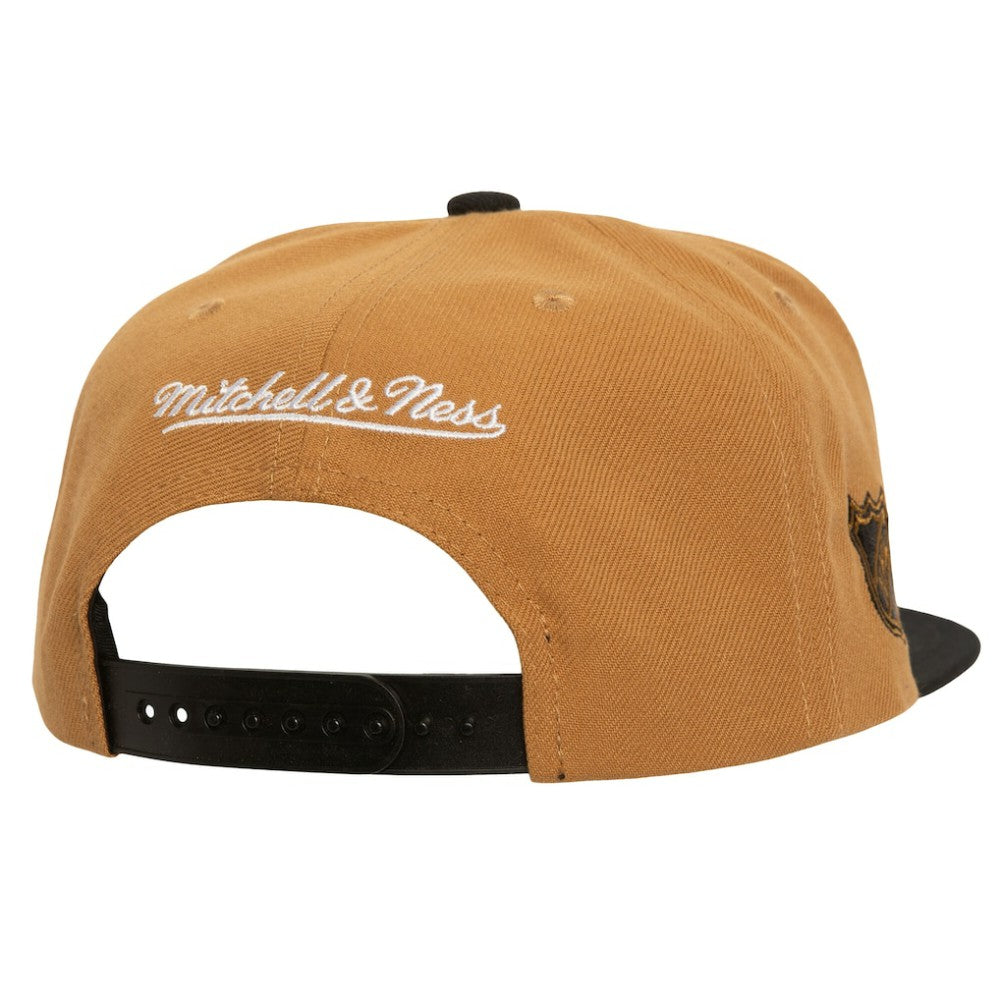 Vegas Golden Knights Mitchell & Ness Soul Triple Up Snapback Hat - Gold - NHL