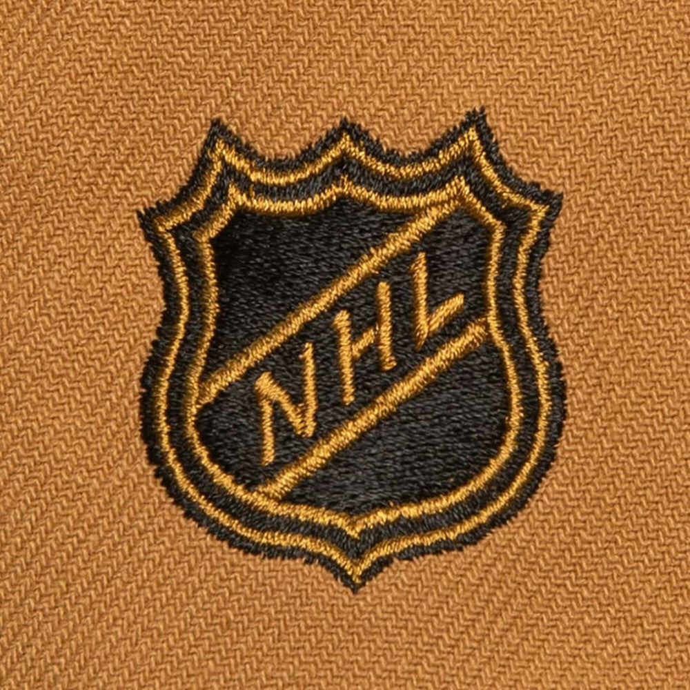 Vegas Golden Knights Mitchell & Ness Soul Triple Up Snapback Hat - Gold - NHL