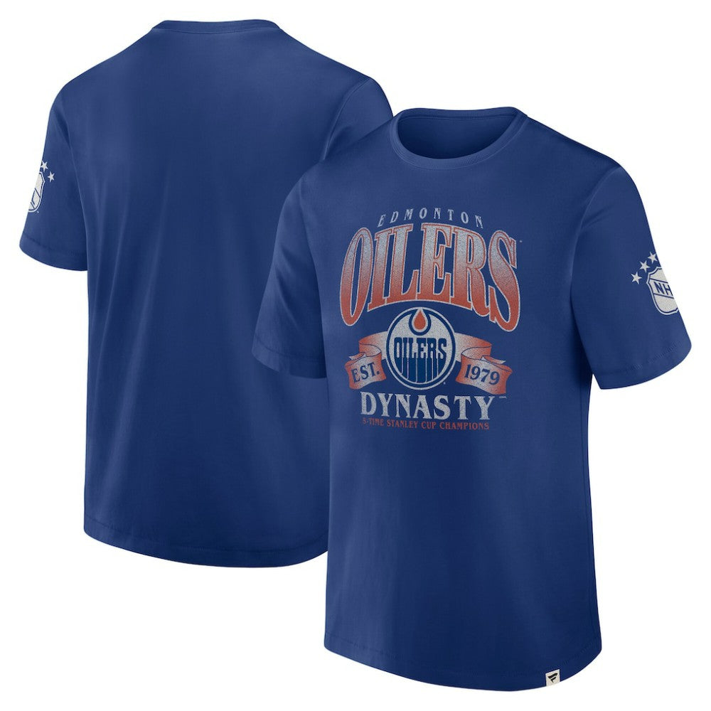 Edmonton Oilers Fanatics Decades Collection Made To Last T-Shirt - Blue - NHL