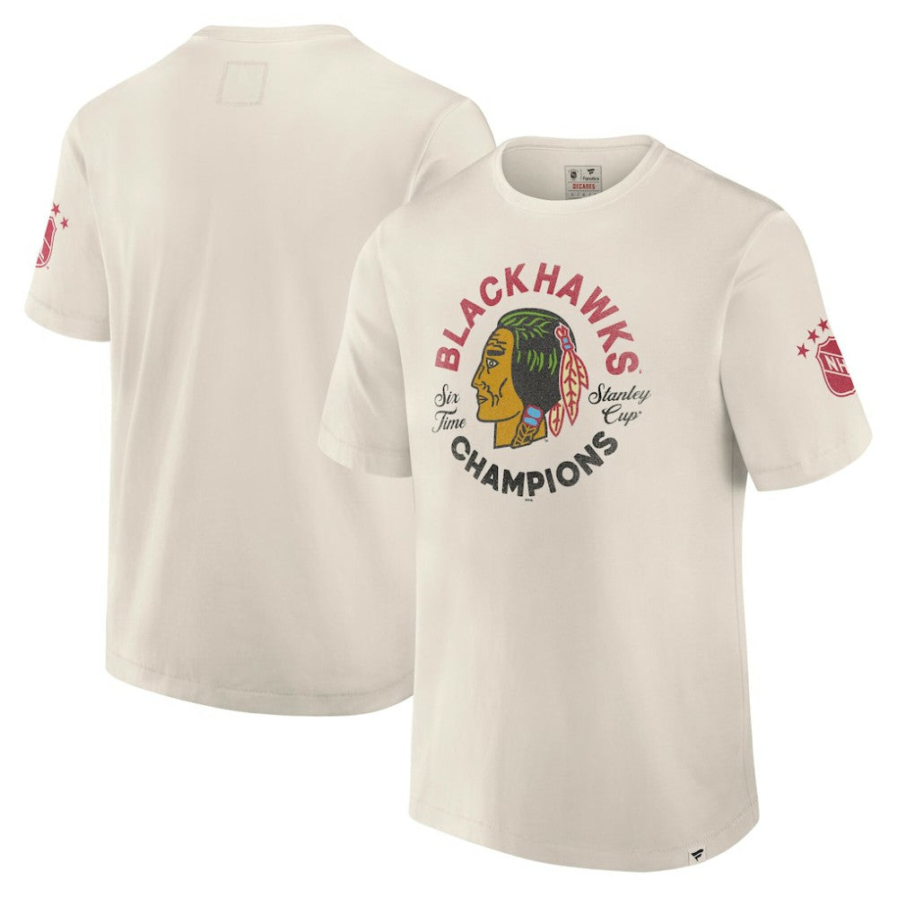 Chicago Blackhawks Fanatics Decades Collection Timeless T-Shirt - White - NHL
