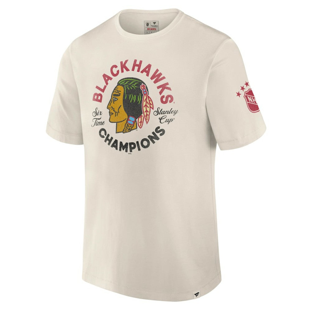 Chicago Blackhawks Fanatics Decades Collection Timeless T-Shirt - White - NHL
