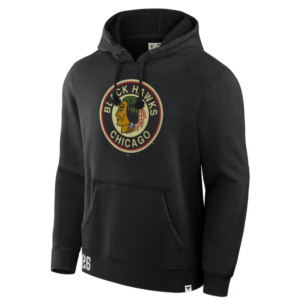 Chicago Blackhawks Fanatics Decades Collection Tradition Hoodie - Black - NHL