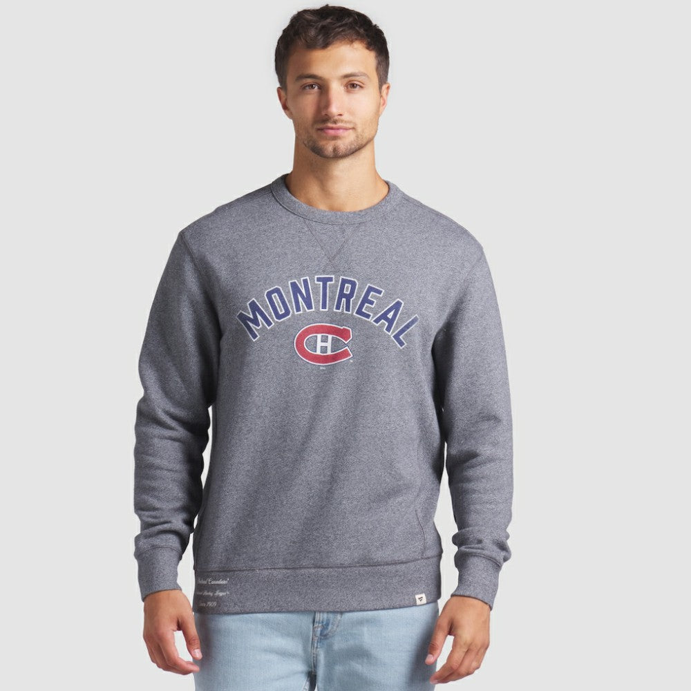 Montreal Canadiens Fanatics Decades Collection Legendary Fleece Pullover Sweatshirt - Heather Gray - NHL