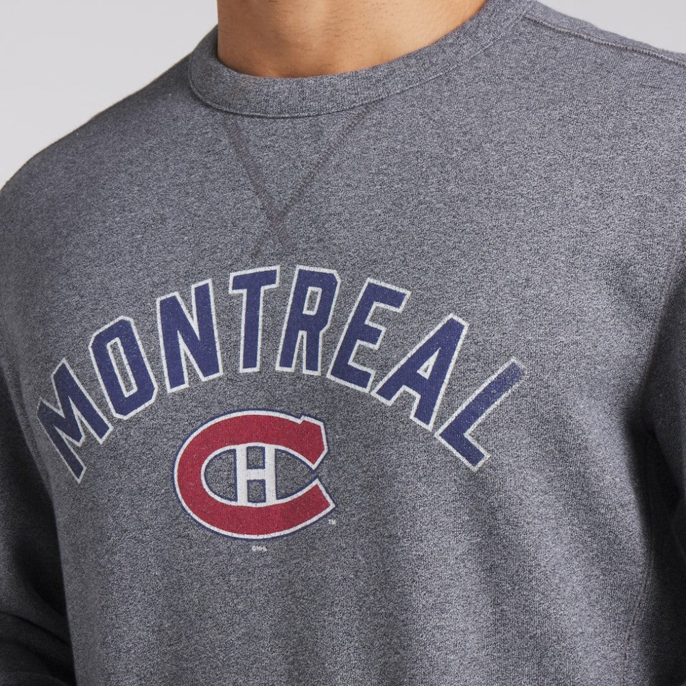 Montreal Canadiens Fanatics Decades Collection Legendary Fleece Pullover Sweatshirt - Heather Gray - NHL