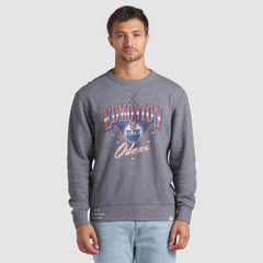 Edmonton Oilers Fanatics Decades Collection Legendary Fleece Pullover Sweatshirt - Heather Gray - NHL