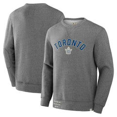 Toronto Maple Leafs Fanatics Decades Collection Legendary Fleece Pullover Sweatshirt - Heather Gray - NHL
