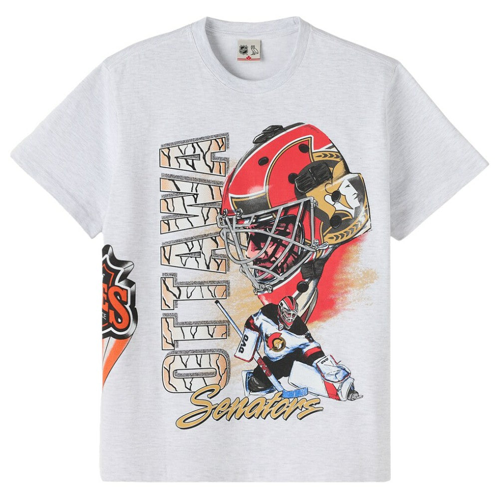 Ottawa Senators OVO x NHL Retro T-Shirt - Heather Gray - NHL