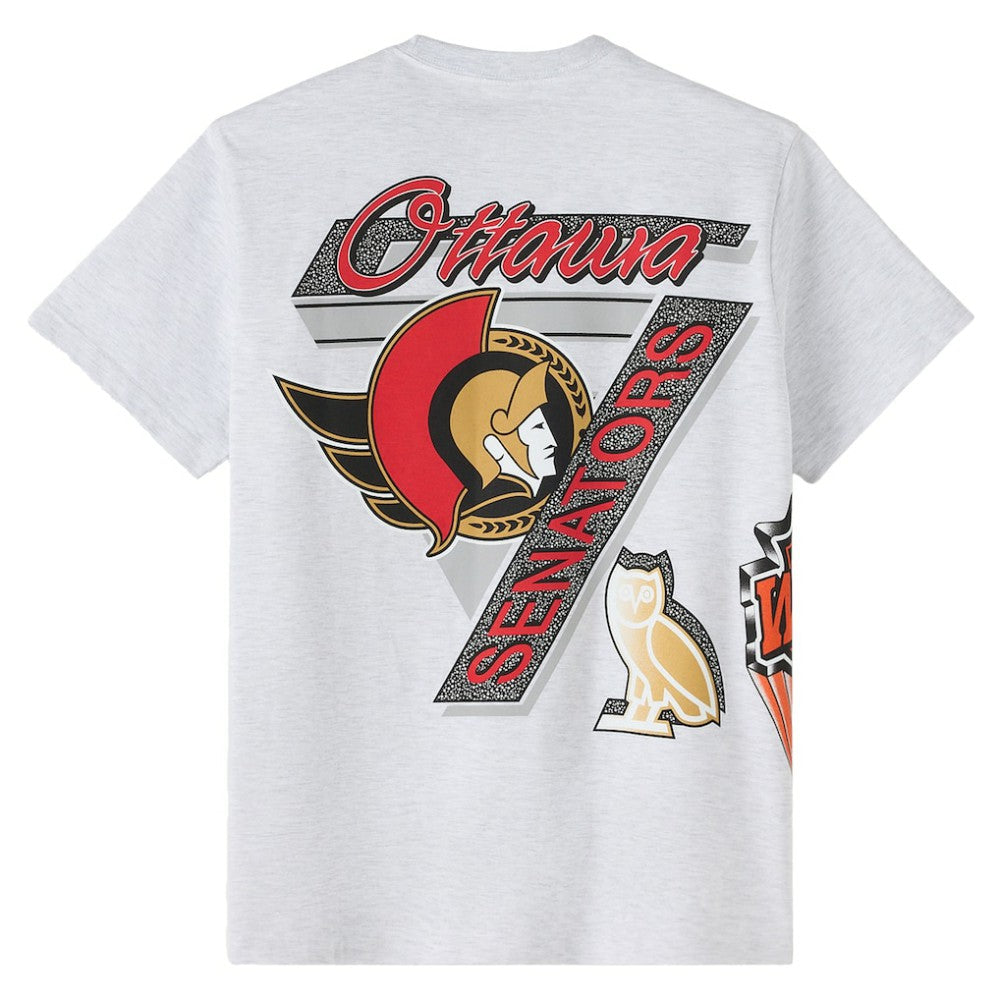 Ottawa Senators OVO x NHL Retro T-Shirt - Heather Gray - NHL
