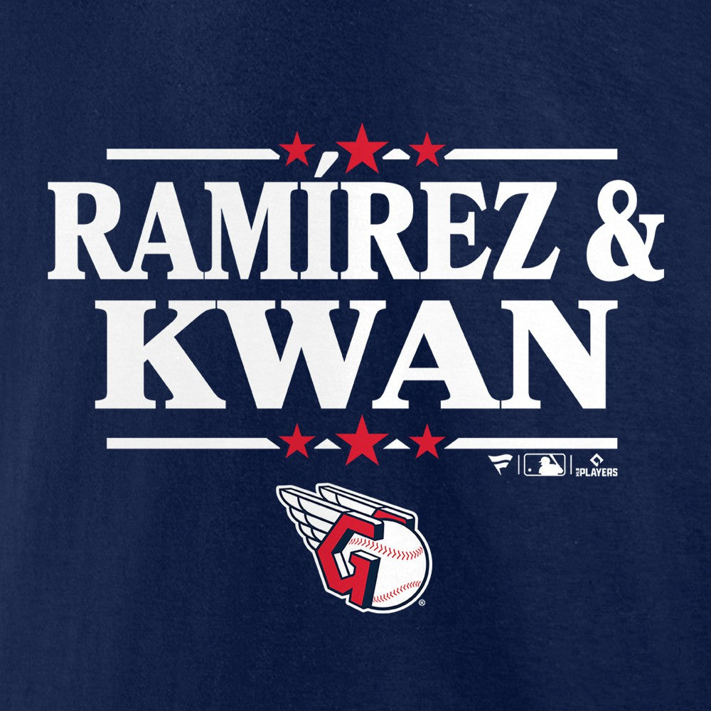 Jose Ramirez & Steven Kwan Cleveland Guardians Election Player T-Shirt - MLB