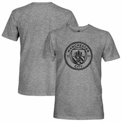 Manchester City 1863FC Mono Badge Retro Tri-Blend T-Shirt Heather Gray - FIFA World CUP