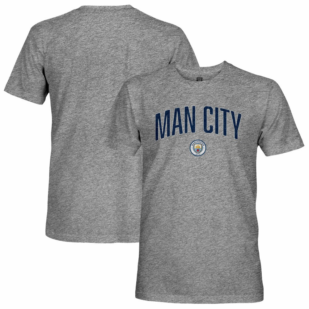 Manchester City 1863FC Wordmark Retro Tri-Blend T-Shirt Heather Gray - FIFA World CUP