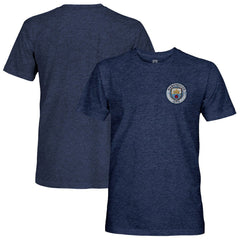 Manchester City 1863FC Color Badge Retro Tri-Blend T-Shirt Navy - FIFA World CUP