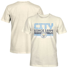 Manchester City 1863FC Retro Stripes T-Shirt Tan - FIFA World CUP