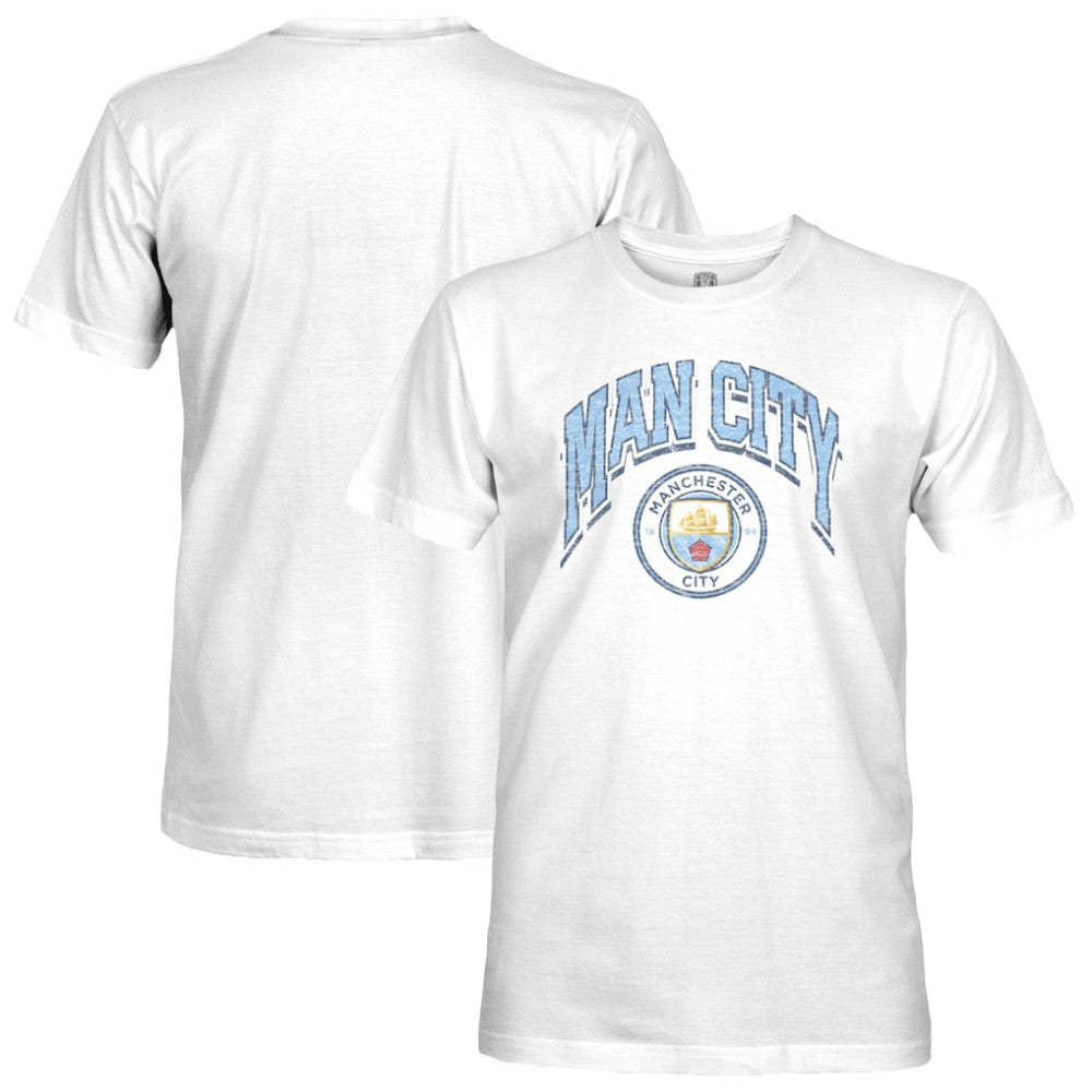 Manchester City 1863FC Retro Wordmark Slub T-Shirt White - FIFA World CUP