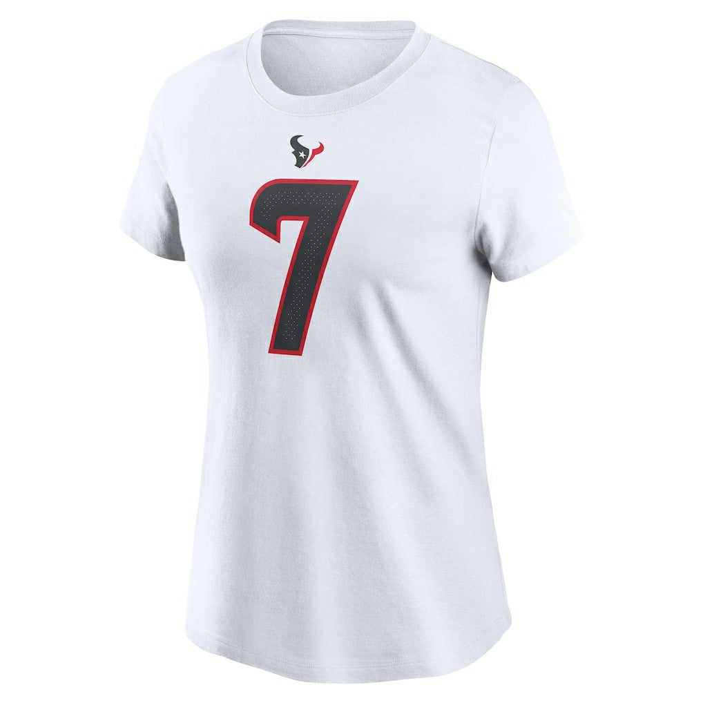 C.J. Stroud Houston Texans Women's Player Name & Number T-Shirt White | Nike for Sale
