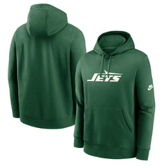 New York Jets Rewind Club Logo Pullover Hoodie Green | Nike for Sale
