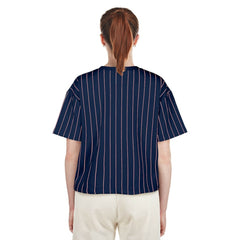 Washington Nationals New Era Women's 2025 City Connect Pinstripe T-Shirt - MLB