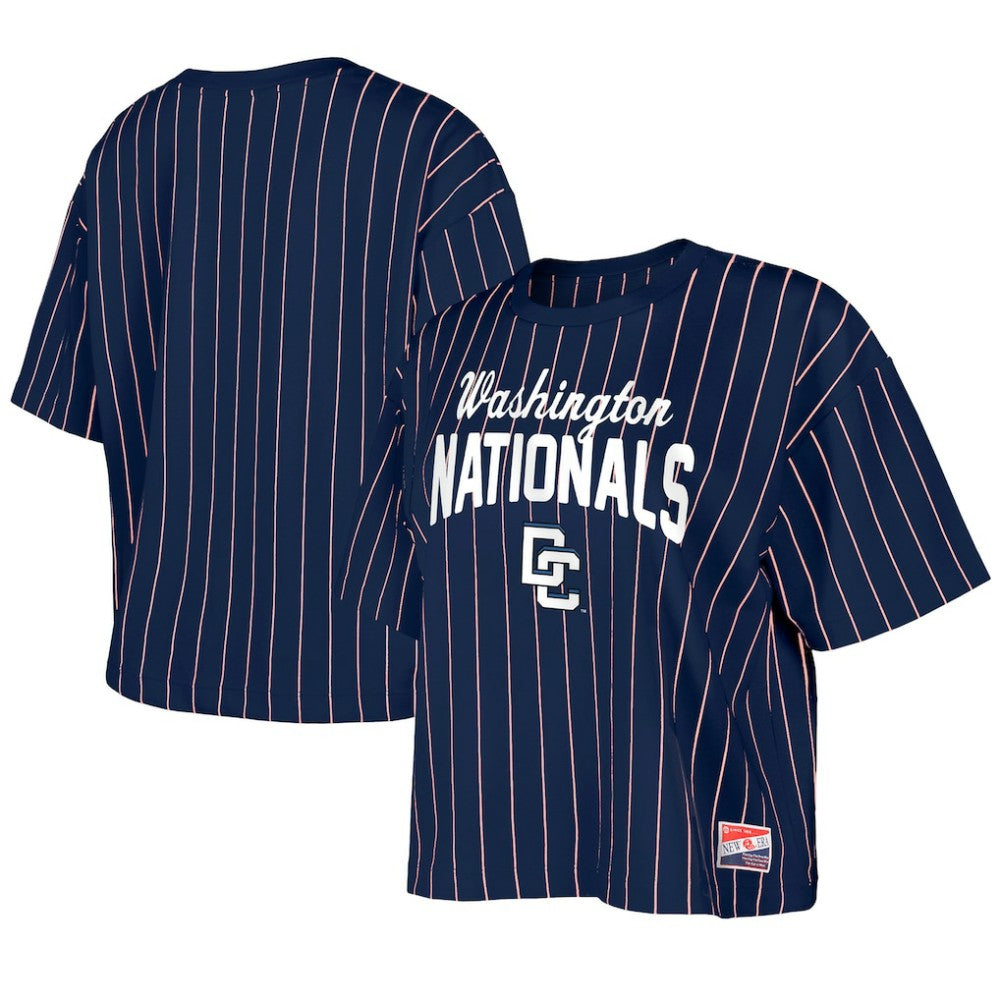 Washington Nationals New Era Women's 2025 City Connect Pinstripe T-Shirt - MLB