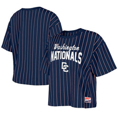 Washington Nationals New Era Women's 2025 City Connect Pinstripe T-Shirt - MLB