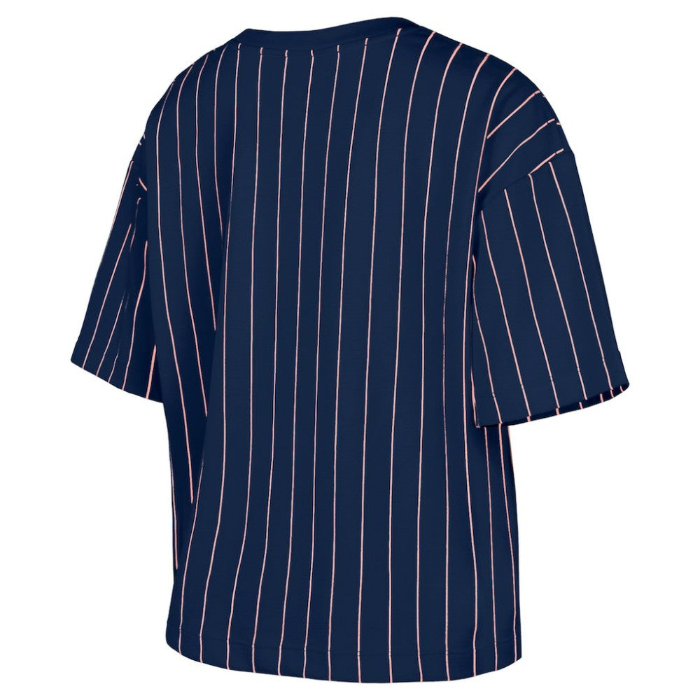Washington Nationals New Era Women's 2025 City Connect Pinstripe T-Shirt - MLB