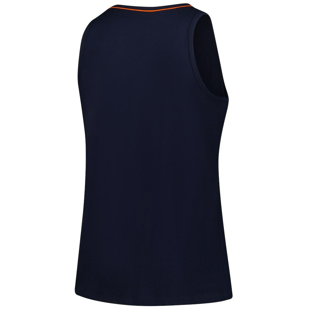 Chicago Bears Logo Athletic Women's Plus Size Stellar Win V-Neck Tank Top Navy | NFL