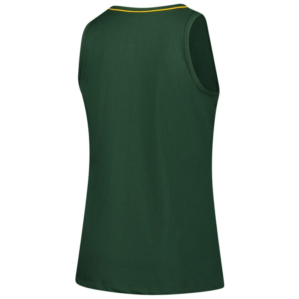 Green Bay Packers Logo Athletic Women's Plus Size Stellar Win V-Neck Tank Top Green | NFL