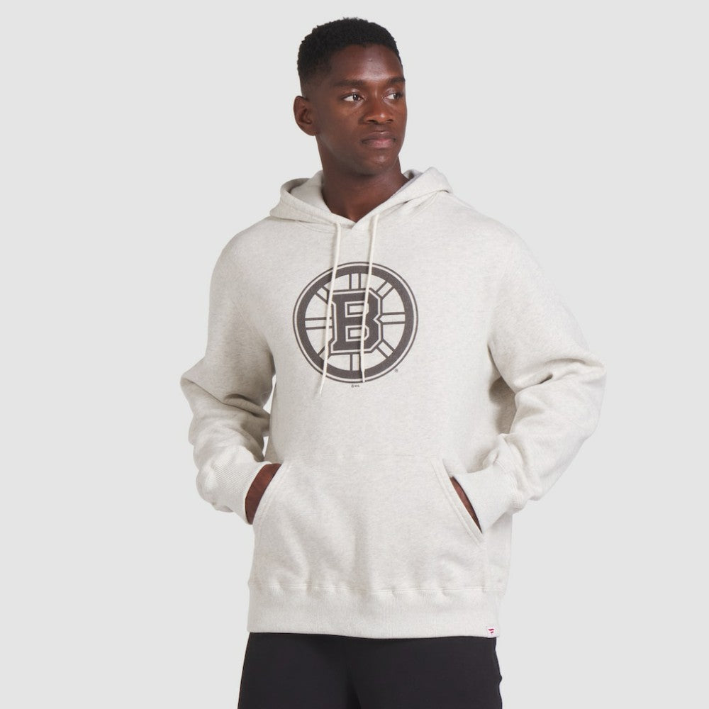 Boston Bruins Fanatics Made in Canada Pullover Hoodie - Cream - NHL