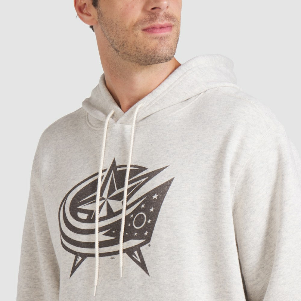 Columbus Blue Jackets Fanatics Made in Canada Pullover Hoodie - Cream - NHL
