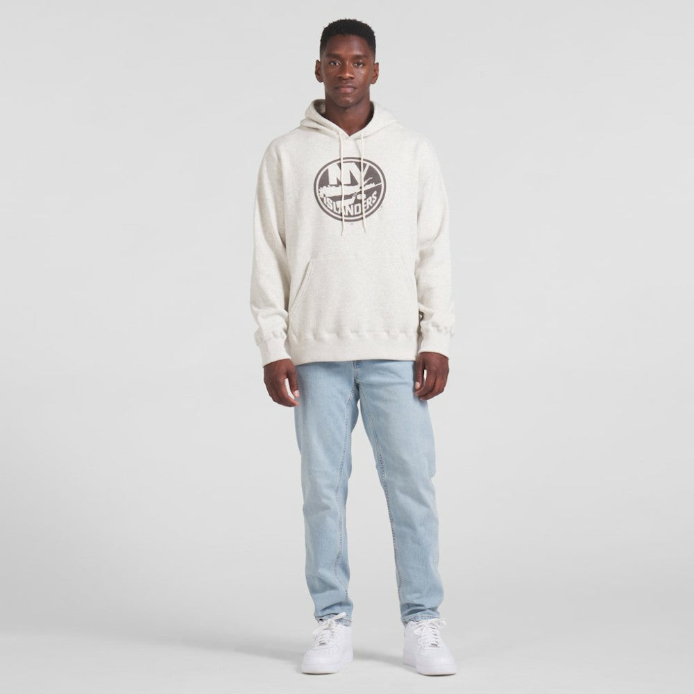 New York Islanders Fanatics Made in Canada Pullover Hoodie - Cream - NHL