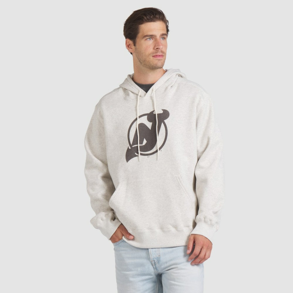 New Jersey Devils Fanatics Made in Canada Pullover Hoodie - Cream - NHL