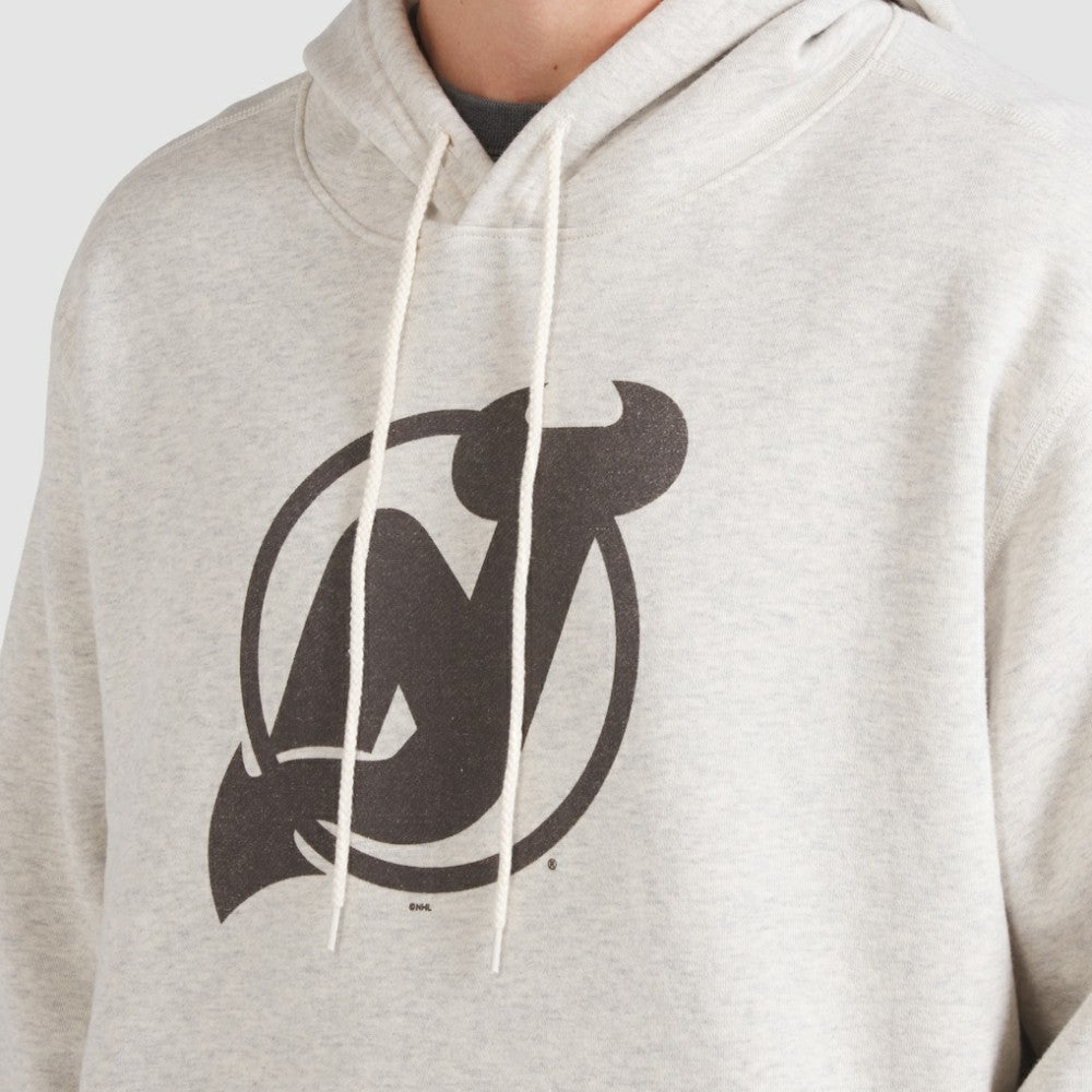 New Jersey Devils Fanatics Made in Canada Pullover Hoodie - Cream - NHL