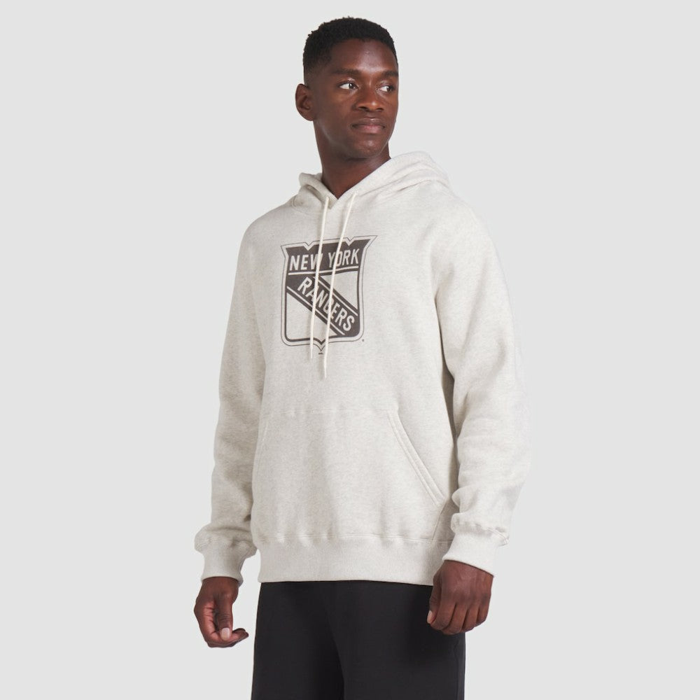 New York Rangers Fanatics Made in Canada Pullover Hoodie - Cream - NHL