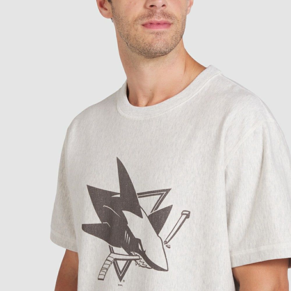 San Jose Sharks Fanatics Made in Canada T-Shirt - Cream - NHL