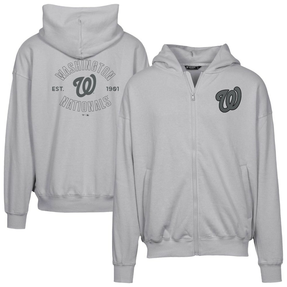 Washington Nationals Levelwear Uphill Abyssal Full-Zip Hoodie - MLB