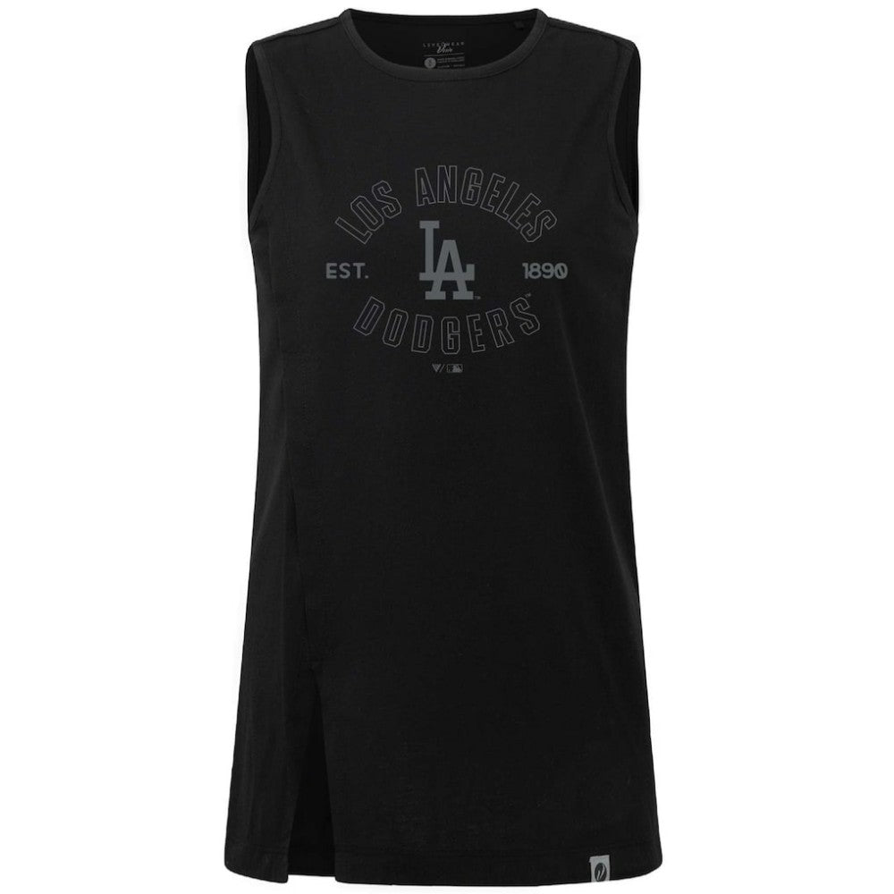 Los Angeles Dodgers Levelwear Women's Influx Abyssal Tank Top - MLB