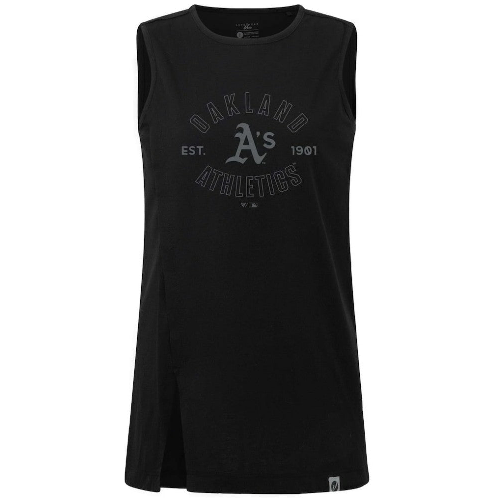 Oakland Athletics Levelwear Women's Influx Abyssal Tank Top - MLB