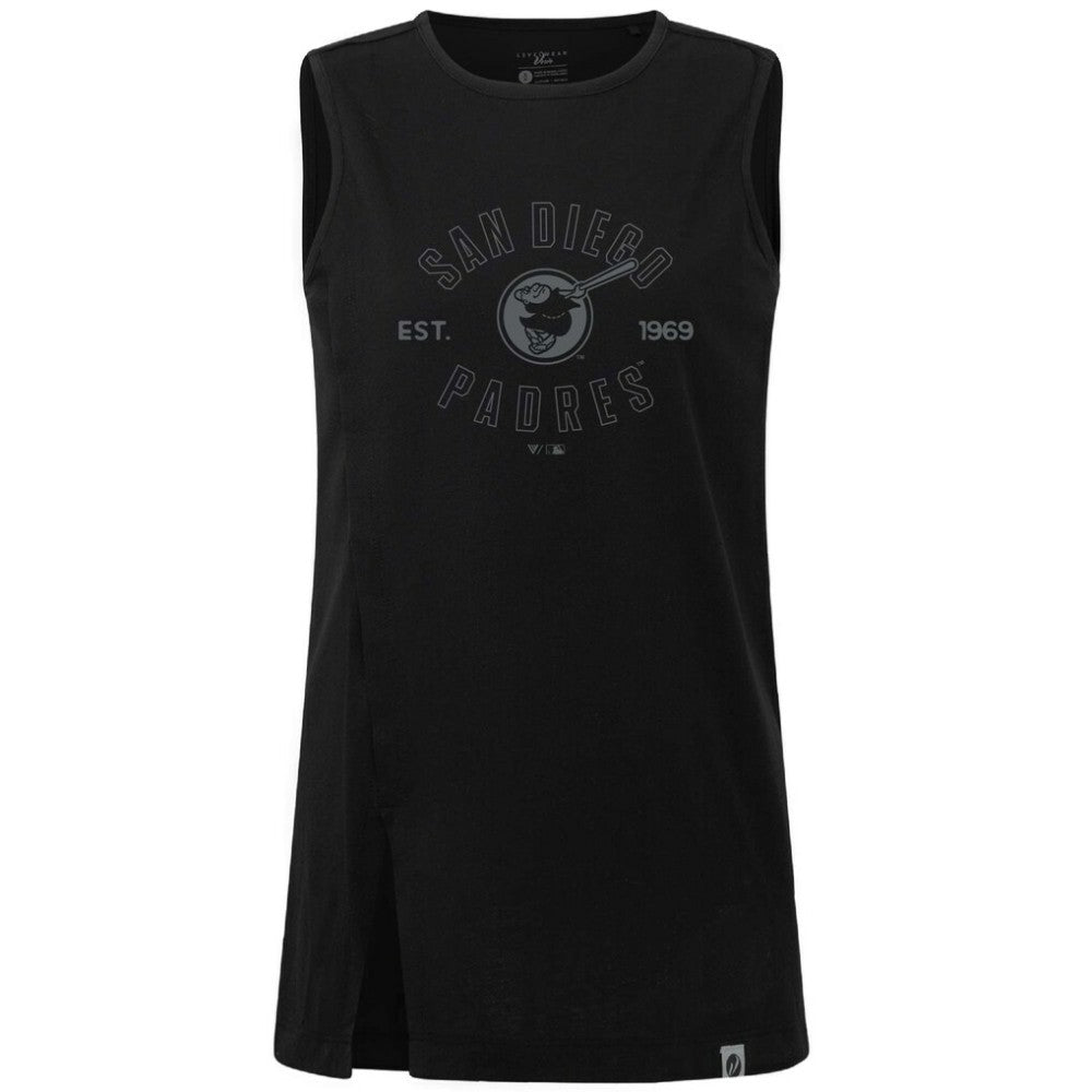 San Diego Padres Levelwear Women's Influx Abyssal Tank Top - MLB