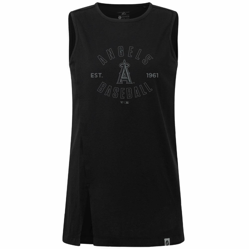 Los Angeles Angels Levelwear Women's Influx Abyssal Tank Top - MLB