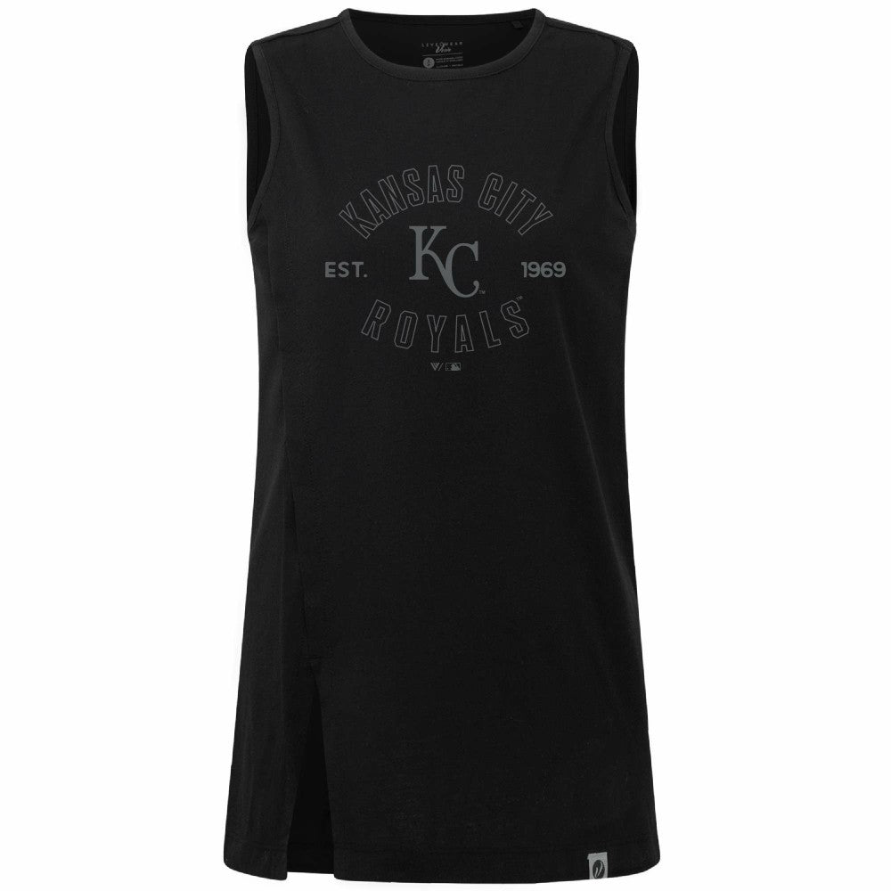Kansas City Royals Levelwear Women's Influx Abyssal Tank Top - MLB